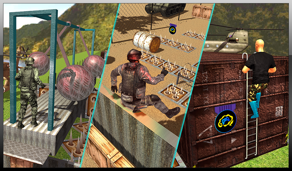 US Army Training Camp Commando Game Screenshot