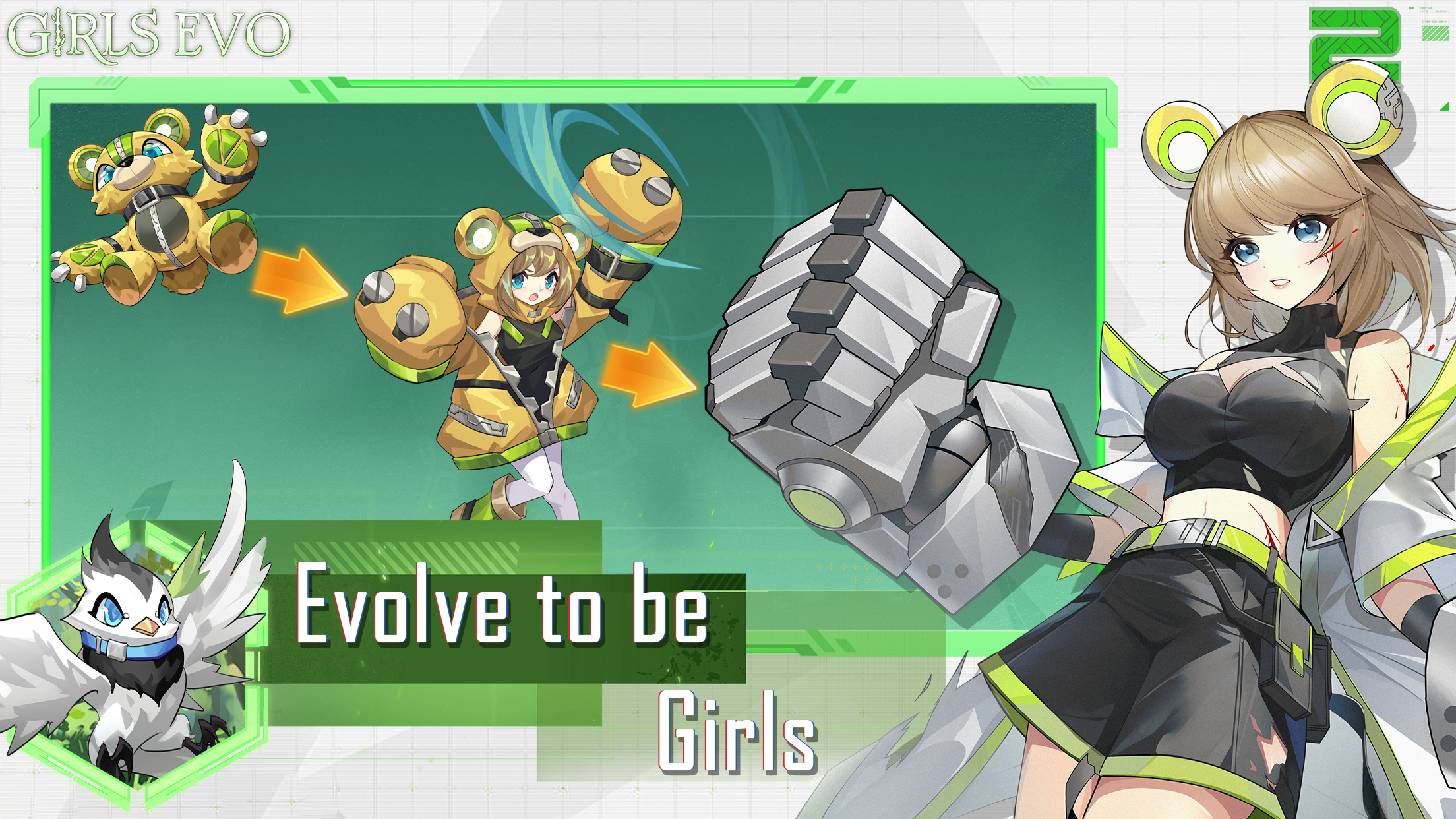 Girls Evo: Idle RPG screenshot game
