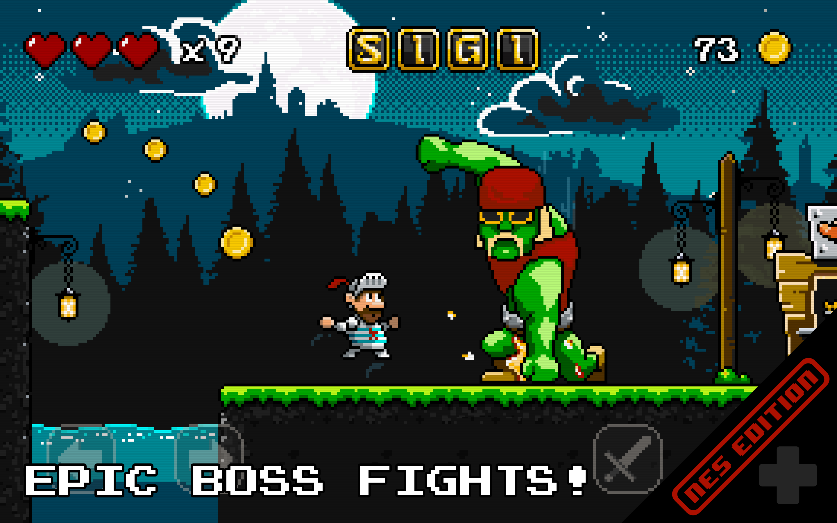 Sigi (NES Retro Platformer) screenshot game