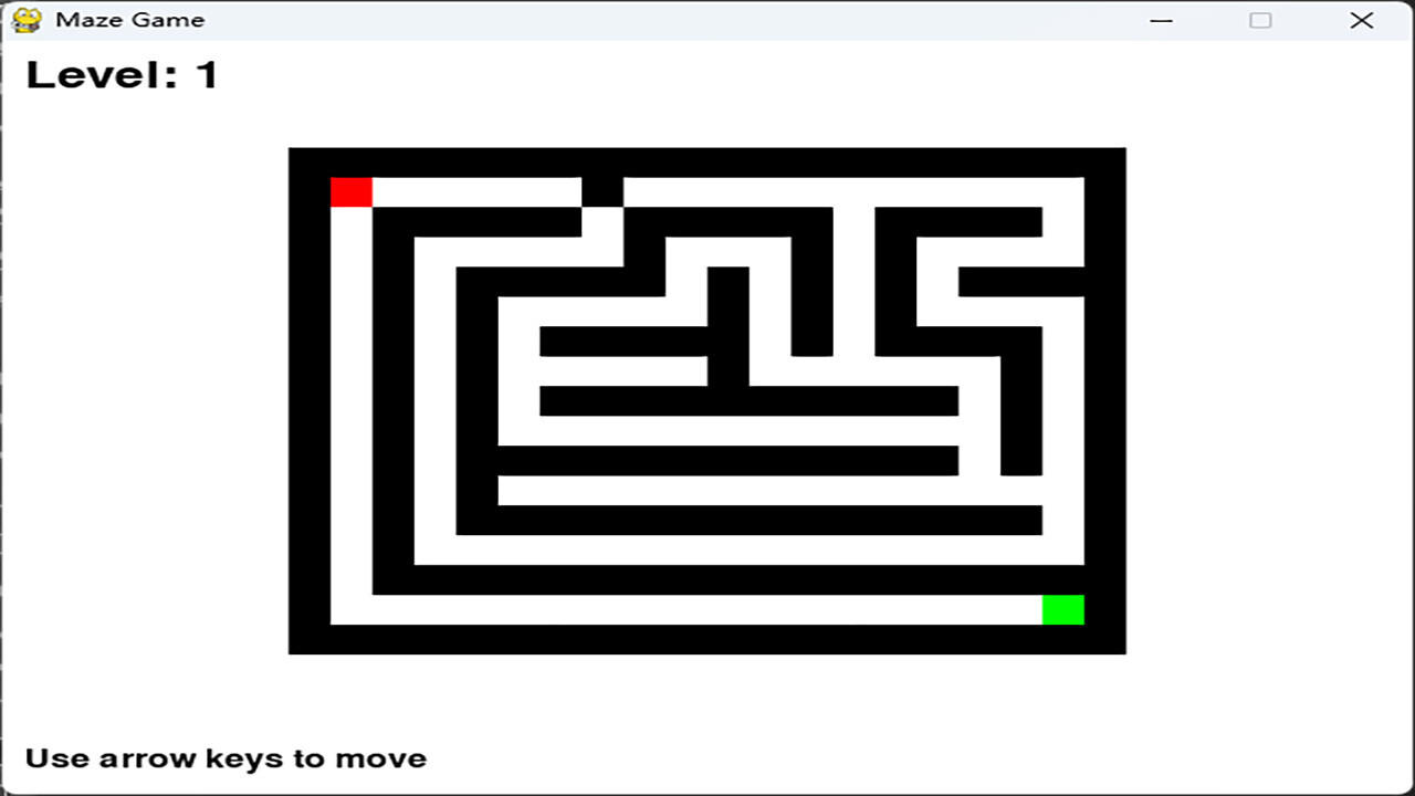 Small Maze Game Screenshot