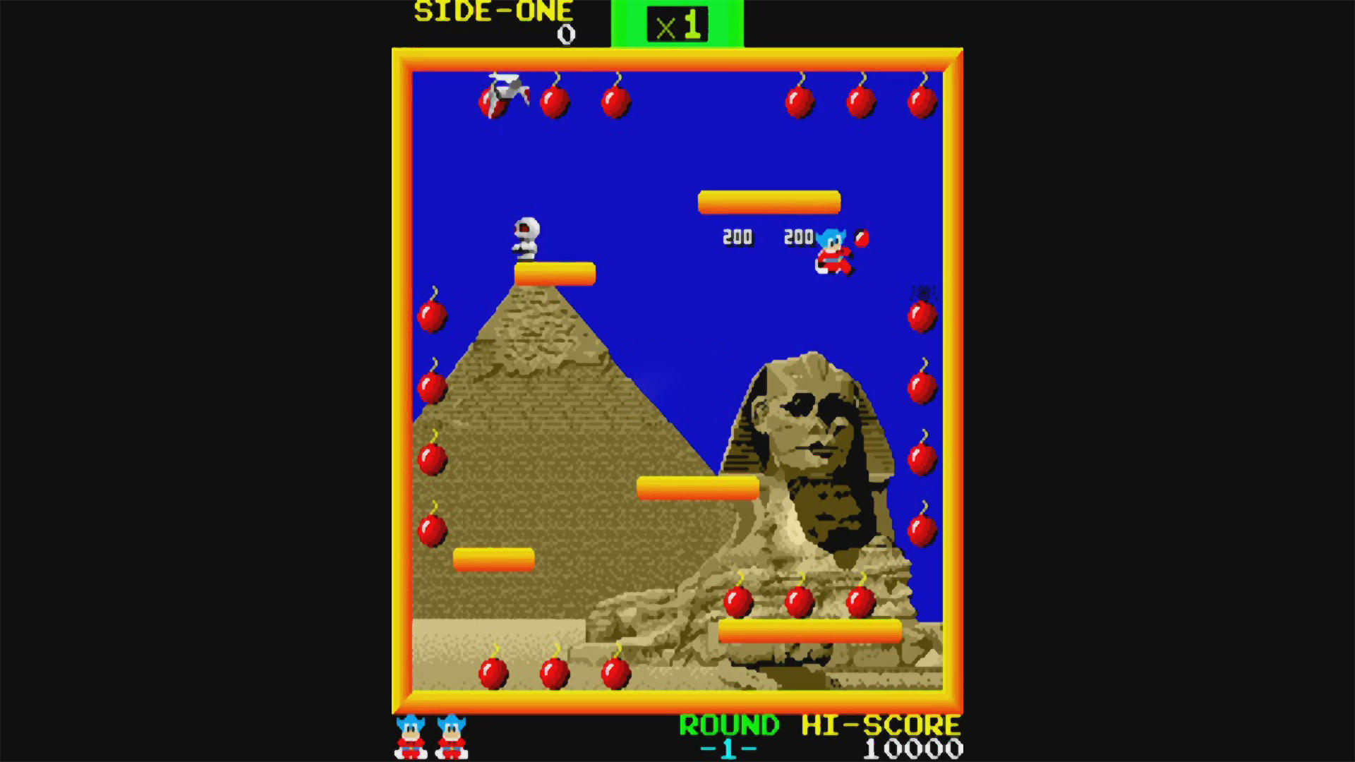 Bomb Jack, arcade Game Screenshot