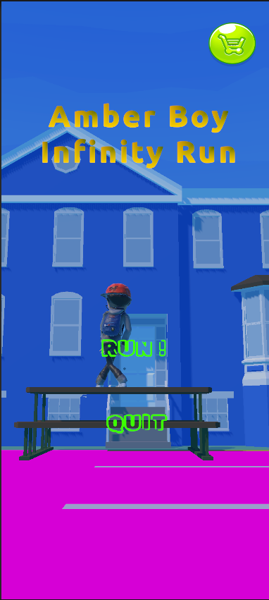 Amber Boy Infinity Run Game Screenshot