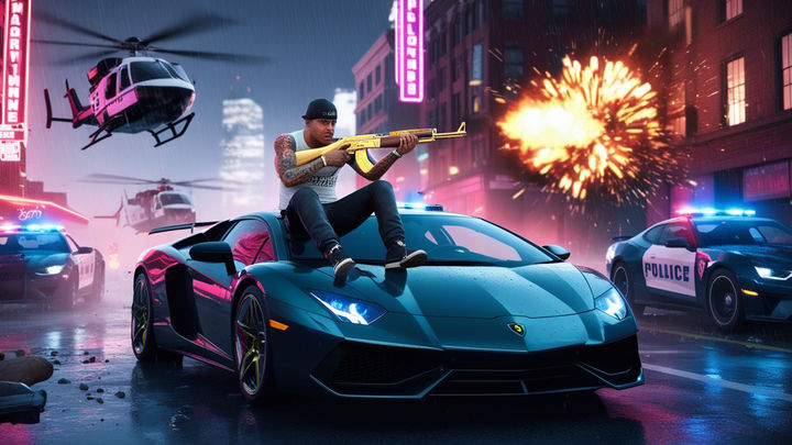 Crime City Mafia: Gang War 3D Game Screenshot