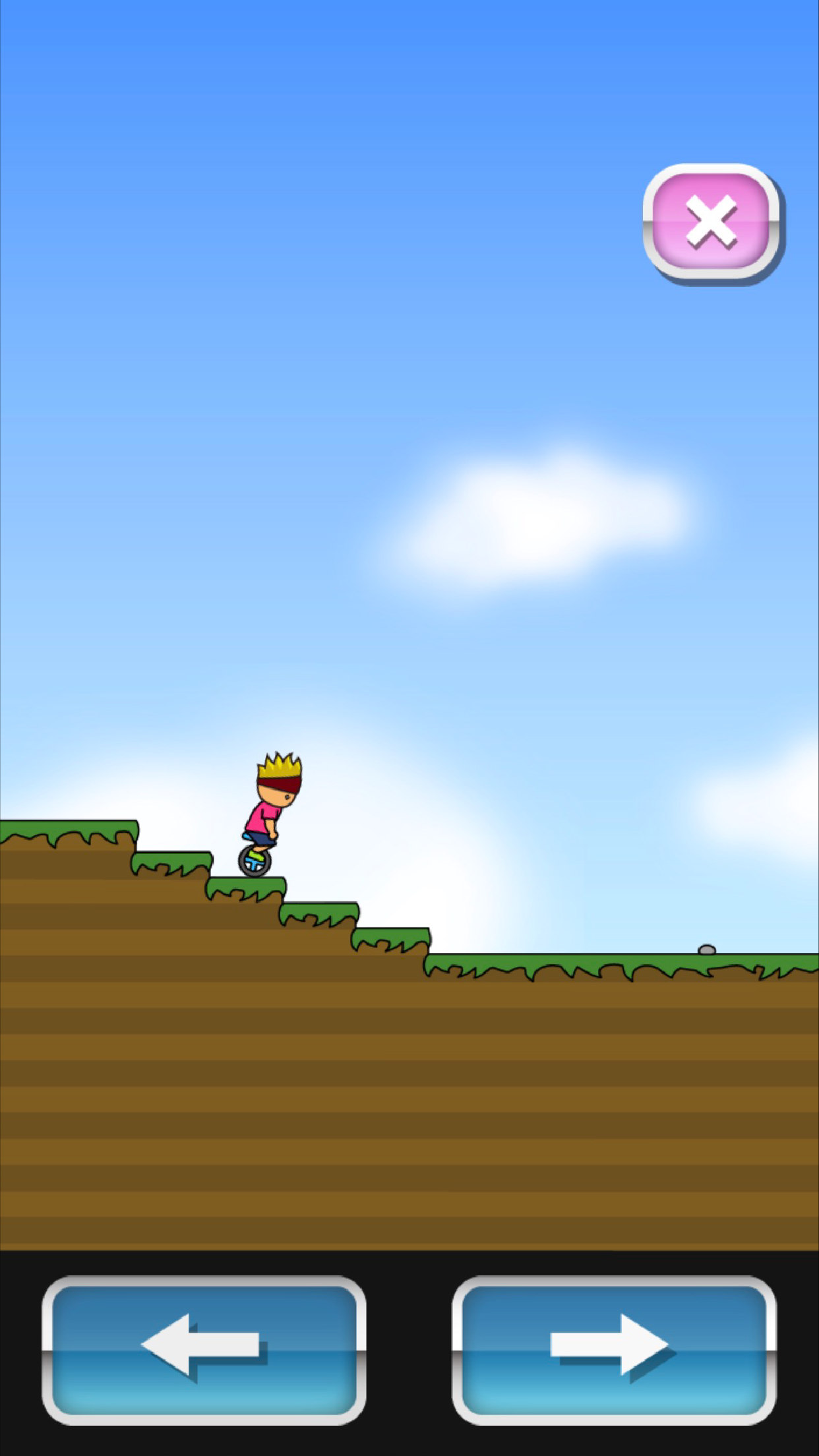 トニーくんの一輪車 Game Screenshot