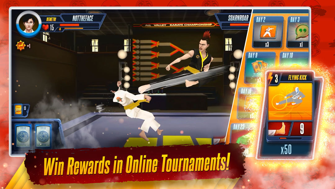 Cobra Kai: Card Fighter ภาพหน้าจอเกม