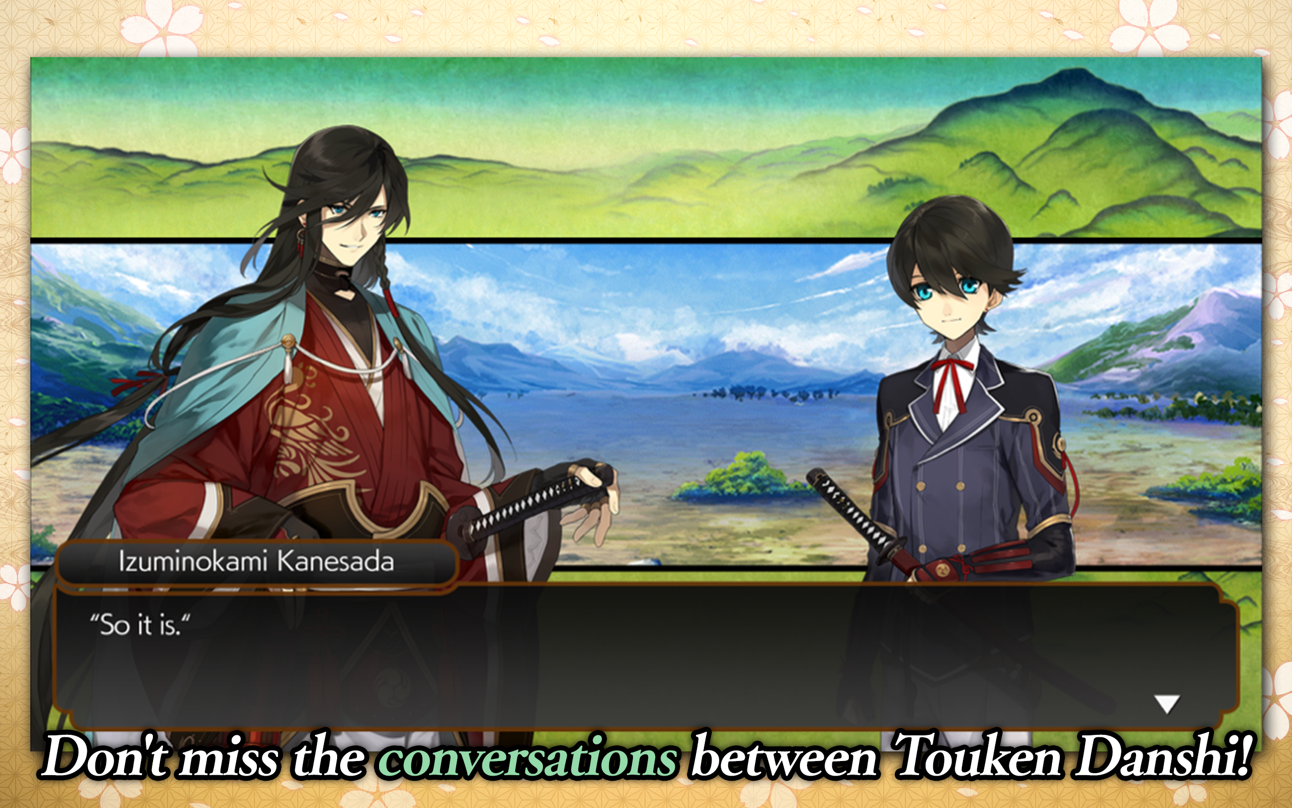 Captura de Tela do Jogo Touken Ranbu ONLINE Pocket