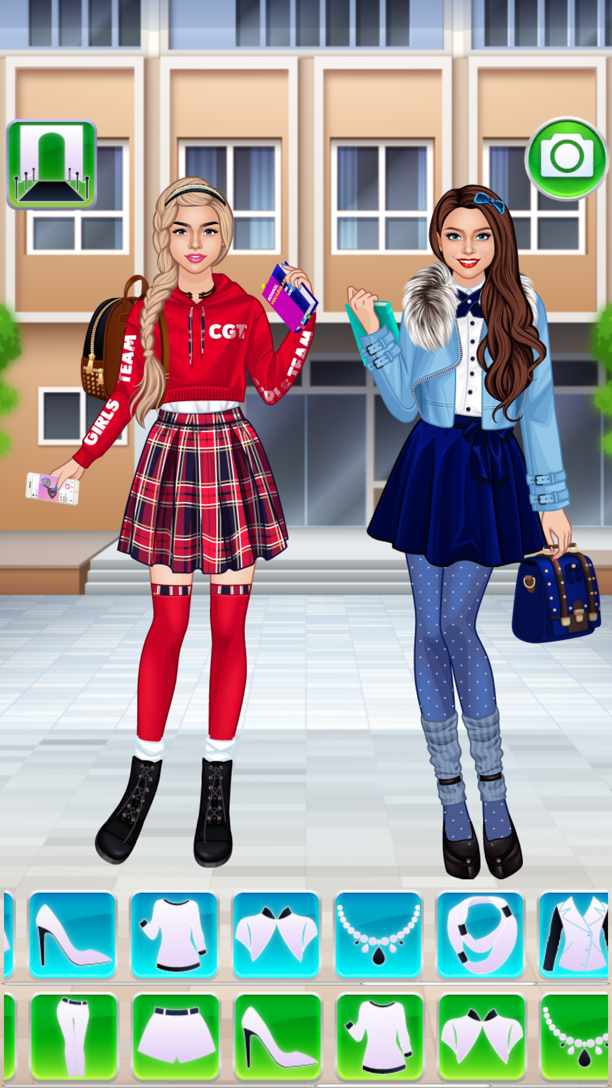 Screenshot 1 of フレンズファッション女の子ゲーム：ドレスアップ人気の学生 1.9