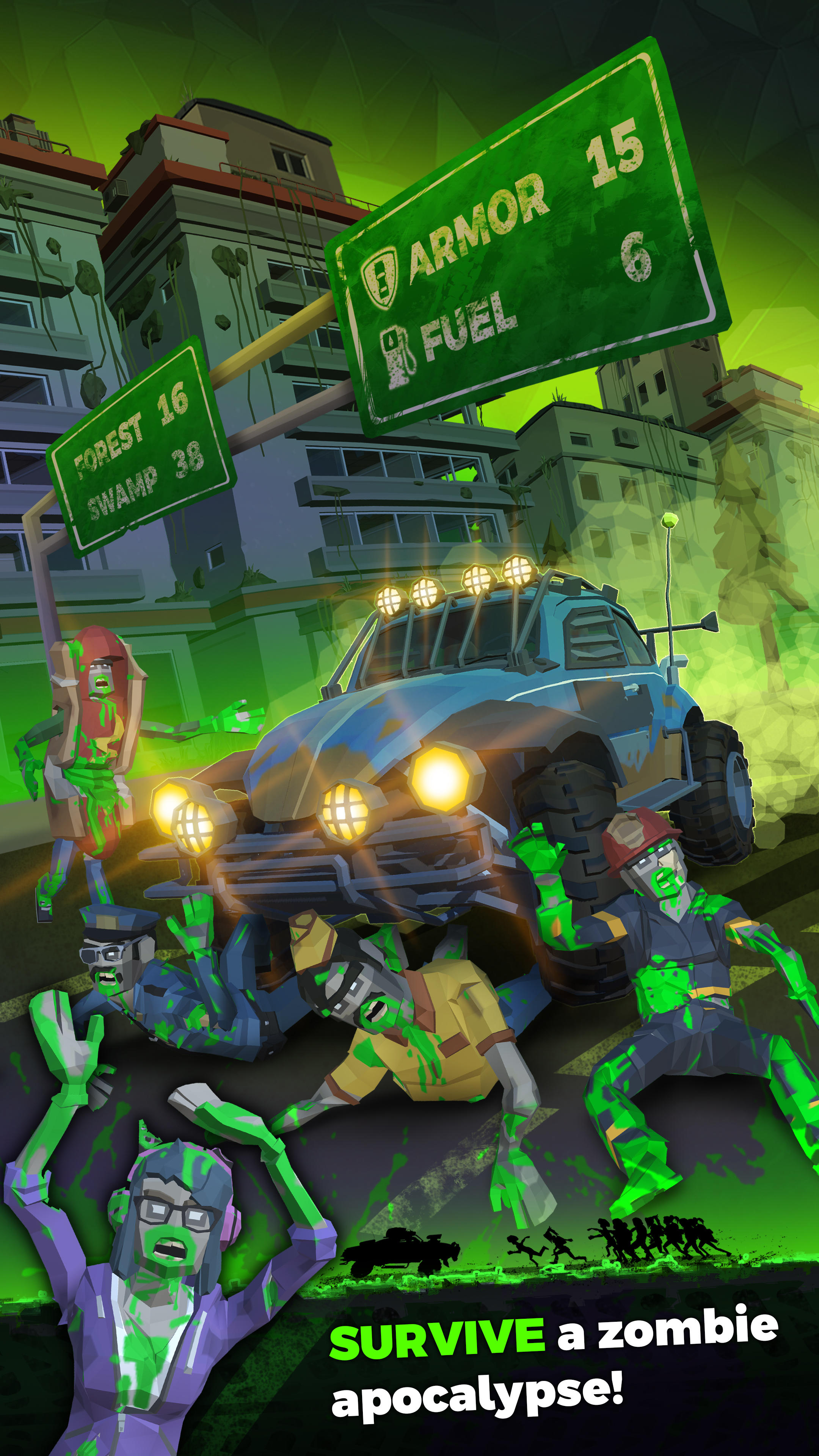 rUNDEAD: Zombie Road Rage Game Screenshot
