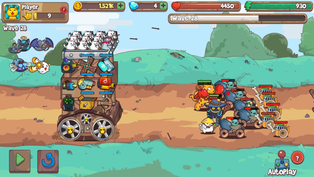 Cat'n'Robot: Idle Defense - Cute Castle TD PVP screenshot game