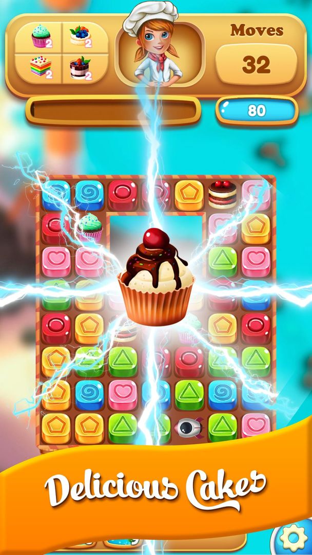 Screenshot of Toy Pastry Blast: Cube Pop Puz