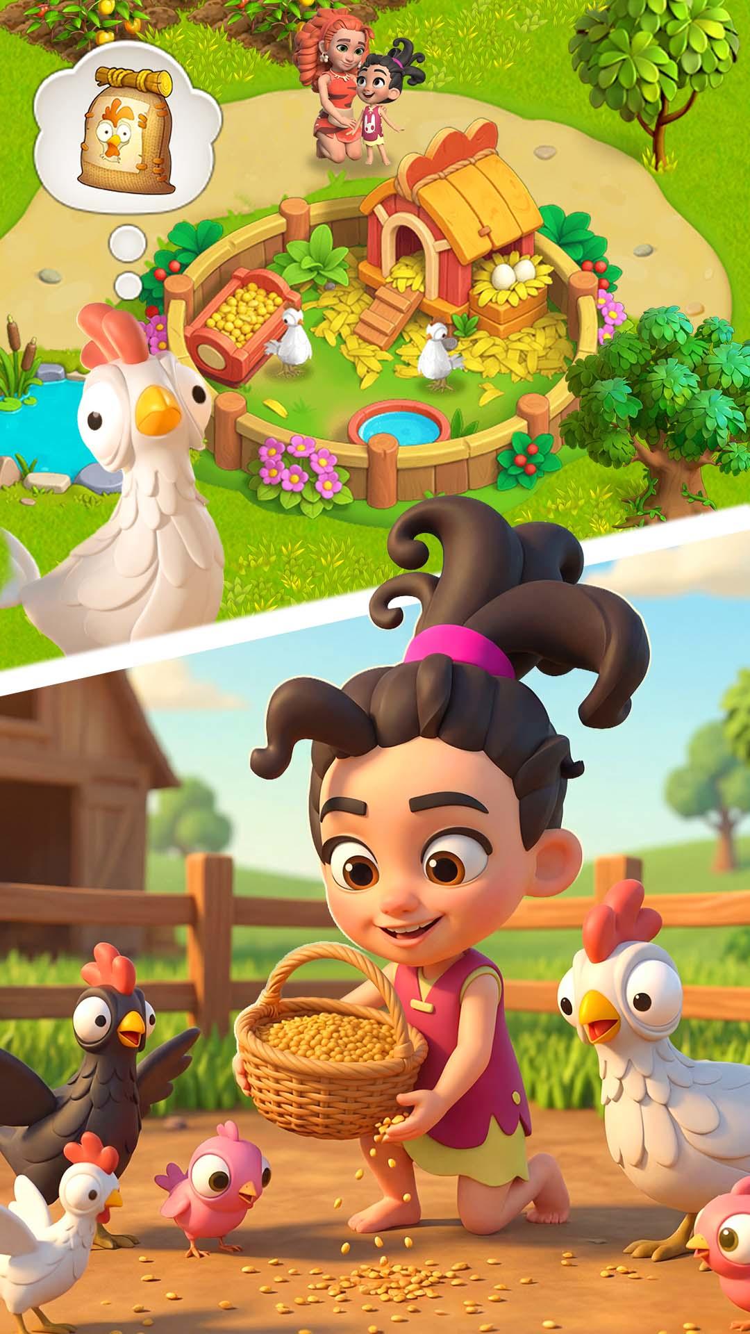 Family Bay: Merge & Farm Game Screenshot