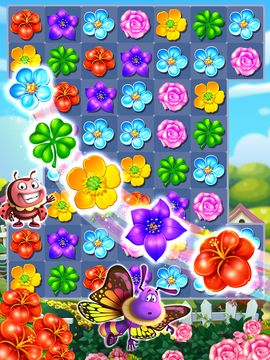 昆虫の友達がマッチ3 ゲームのスクリーンショット