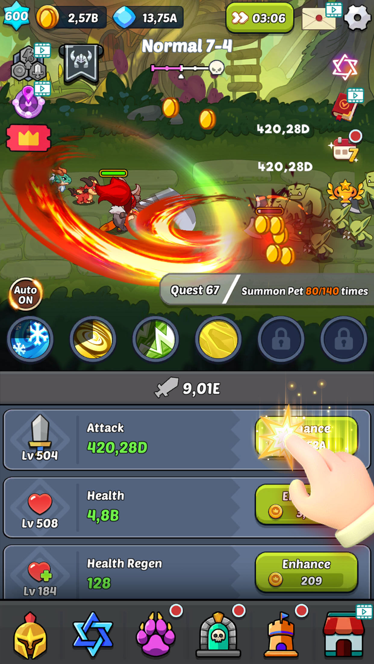 Screenshot of Monster Slayer: IDLE RPG Games