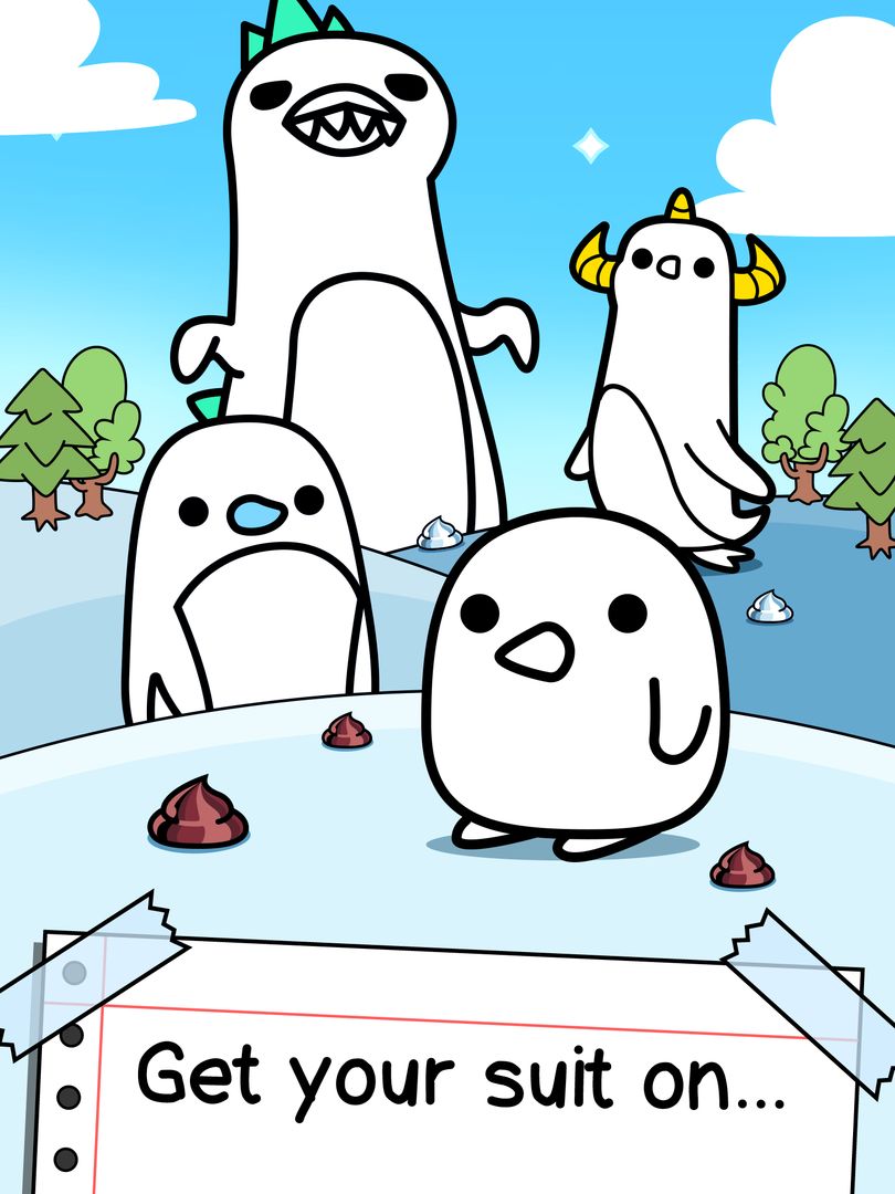 Penguin Evolution - 🐧 Cute Sea Bird Making Game 게임 스크린 샷