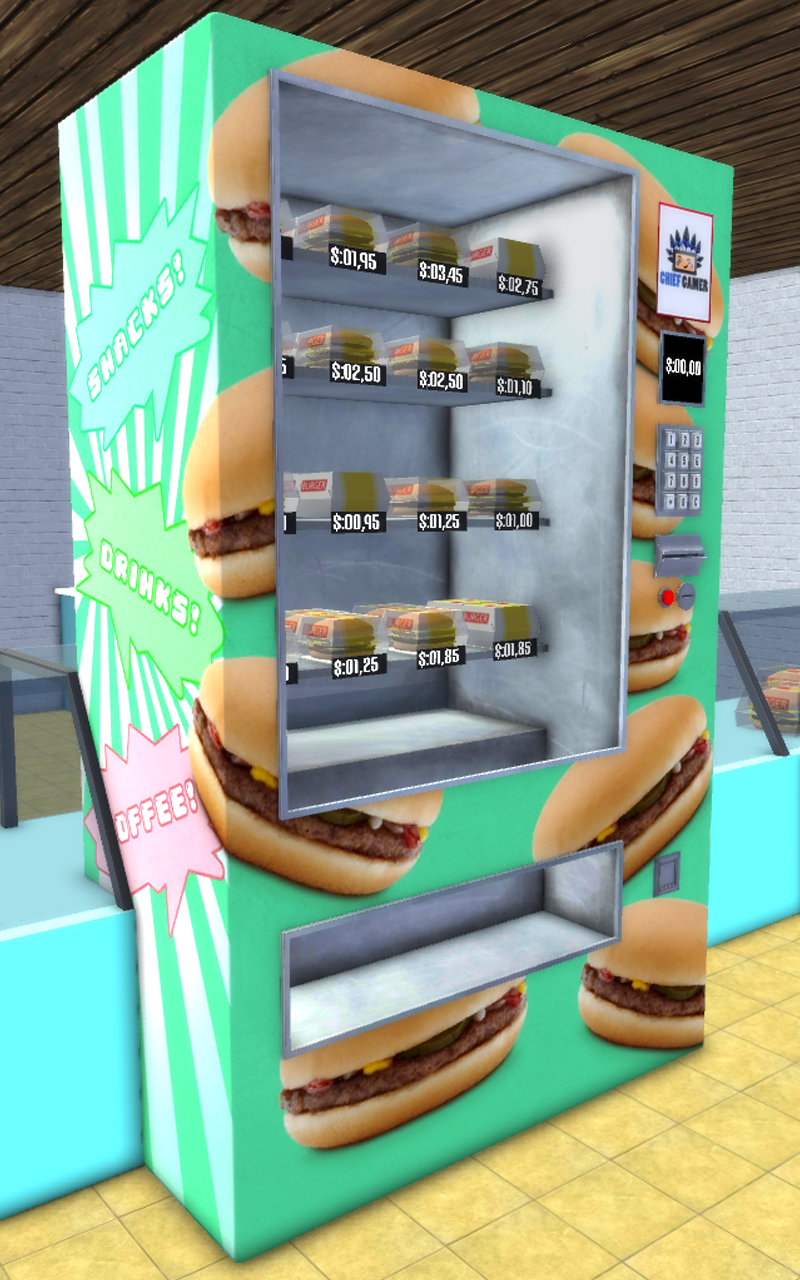 Kids Burger Vending Machine Game Screenshot