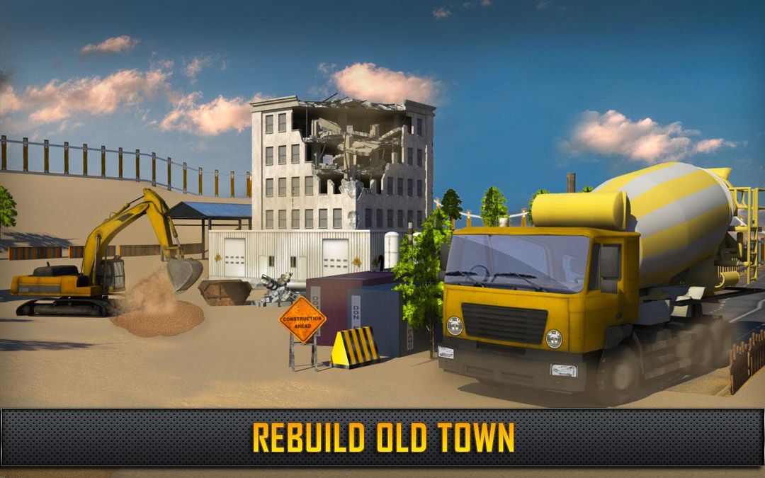 Screenshot of Construction Crane & Dumper