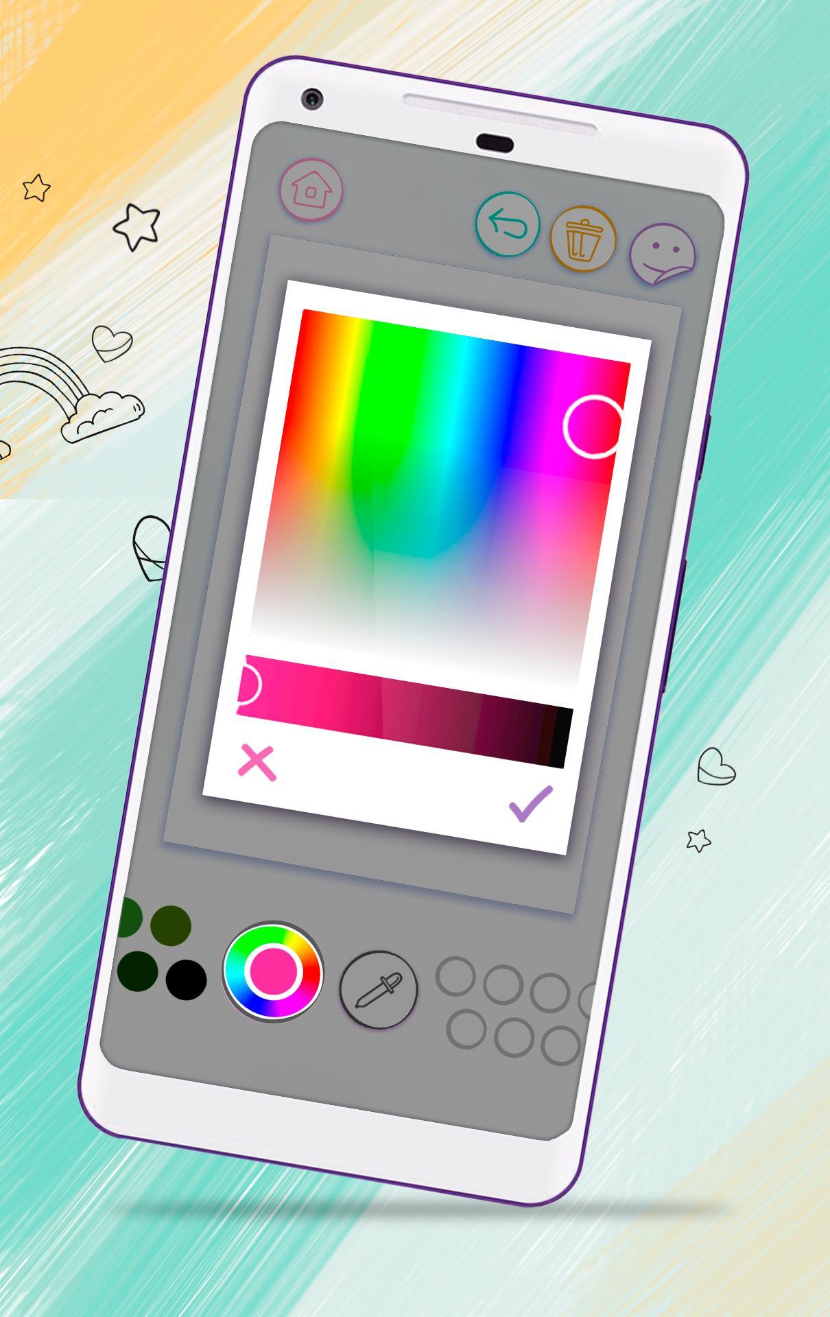 Unicorn Coloring Book Game Screenshot