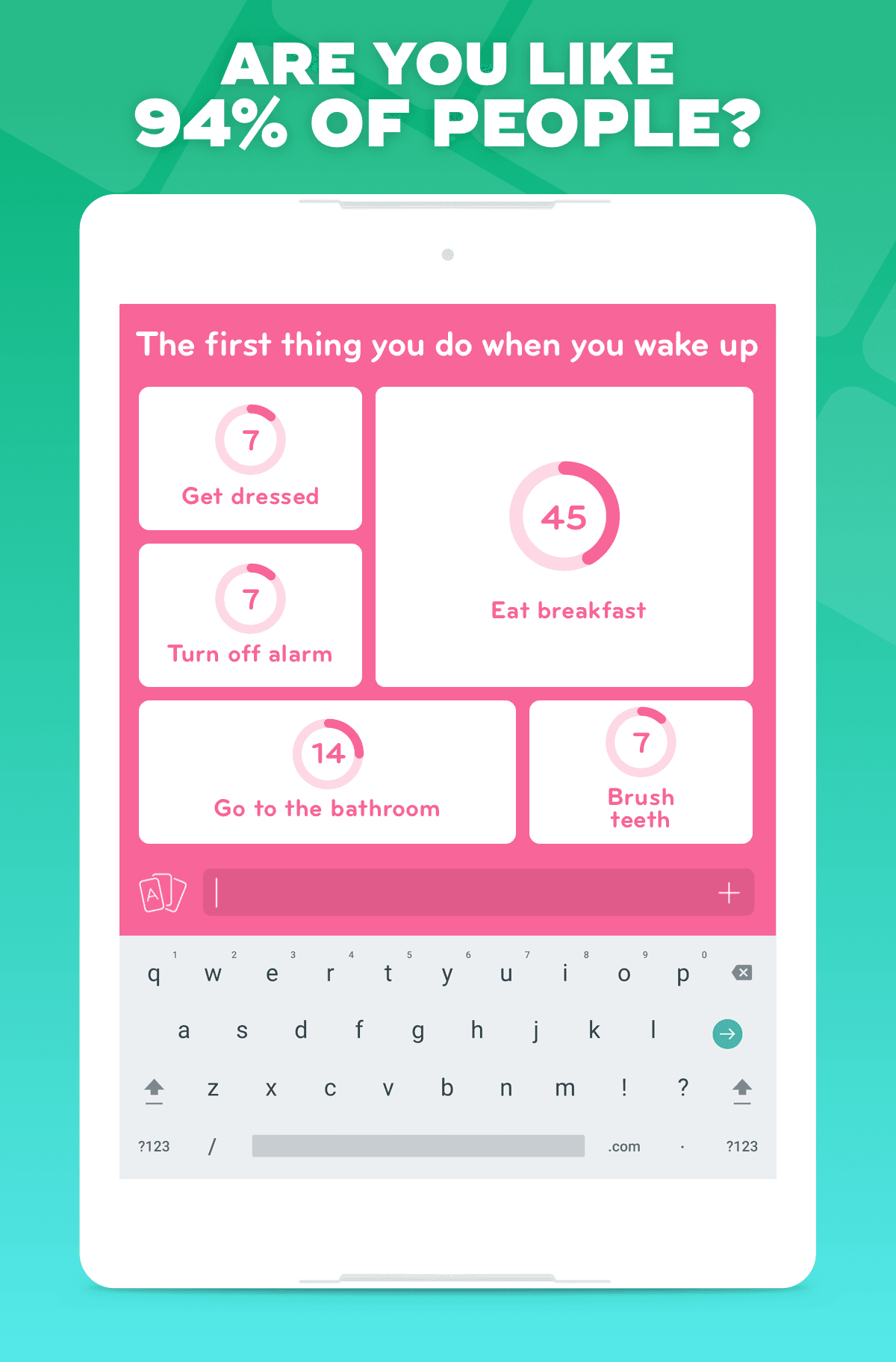 94% - Quiz, Trivia & Logic Game Screenshot