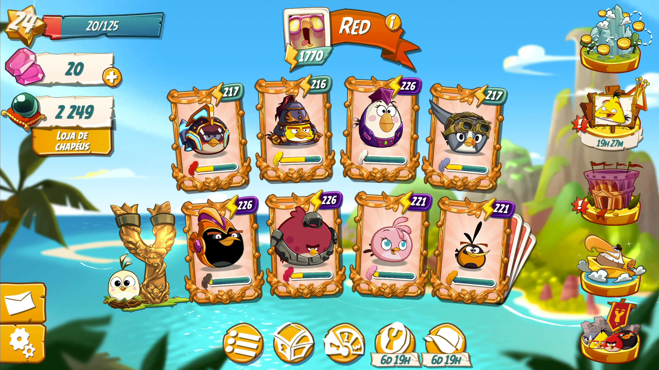 Captura de Tela do Jogo Angry Birds 2