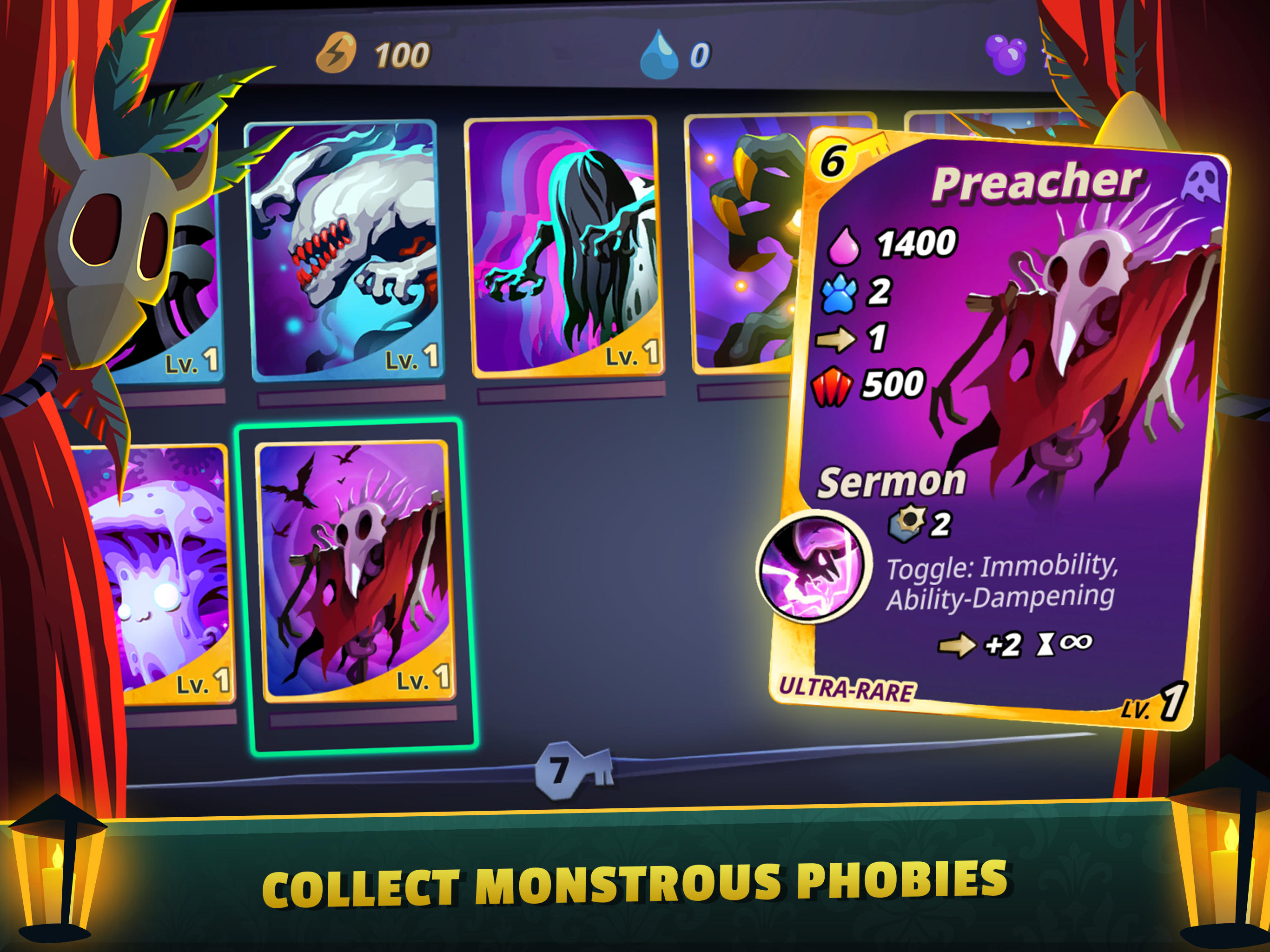 Phobies: PVP Card Battle Game Screenshot