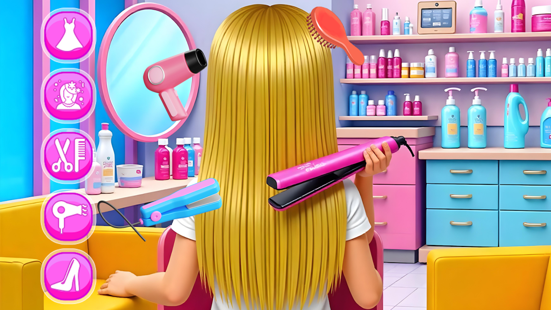 School kids Hair styles Makeup Game Screenshot