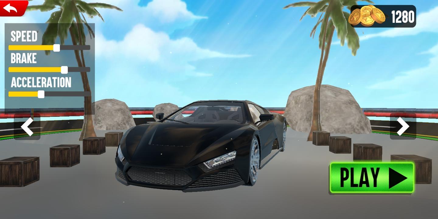 Screenshot of Mega Ramp Game - GT Car Games