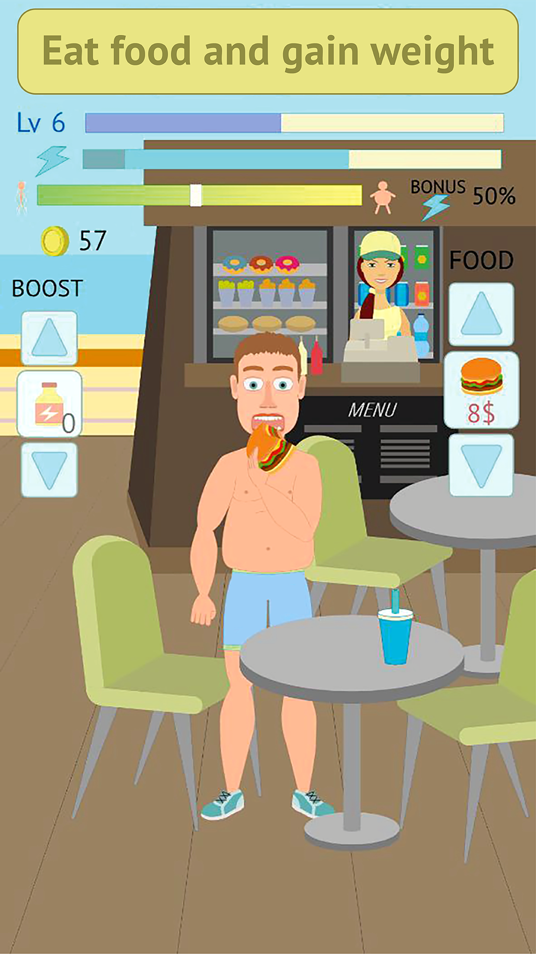 Eat and Run Clicker ภาพหน้าจอเกม