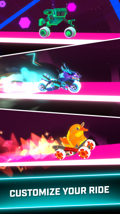 Cuplikan Layar Game Rider Worlds - Neon Bike Races