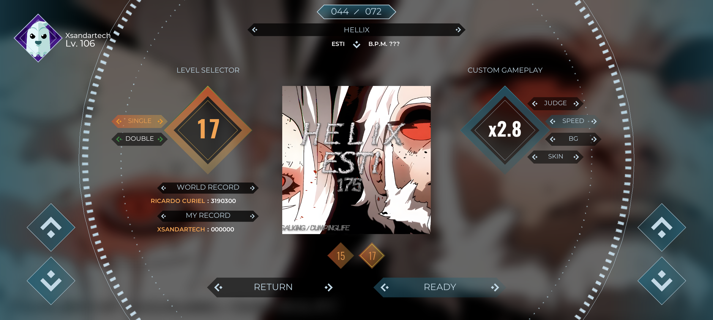 Screenshot of FiveSteps: Rhythm Game