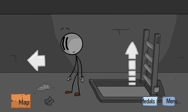 Stickman Fleeing the Complex :Think out of the box screenshot game