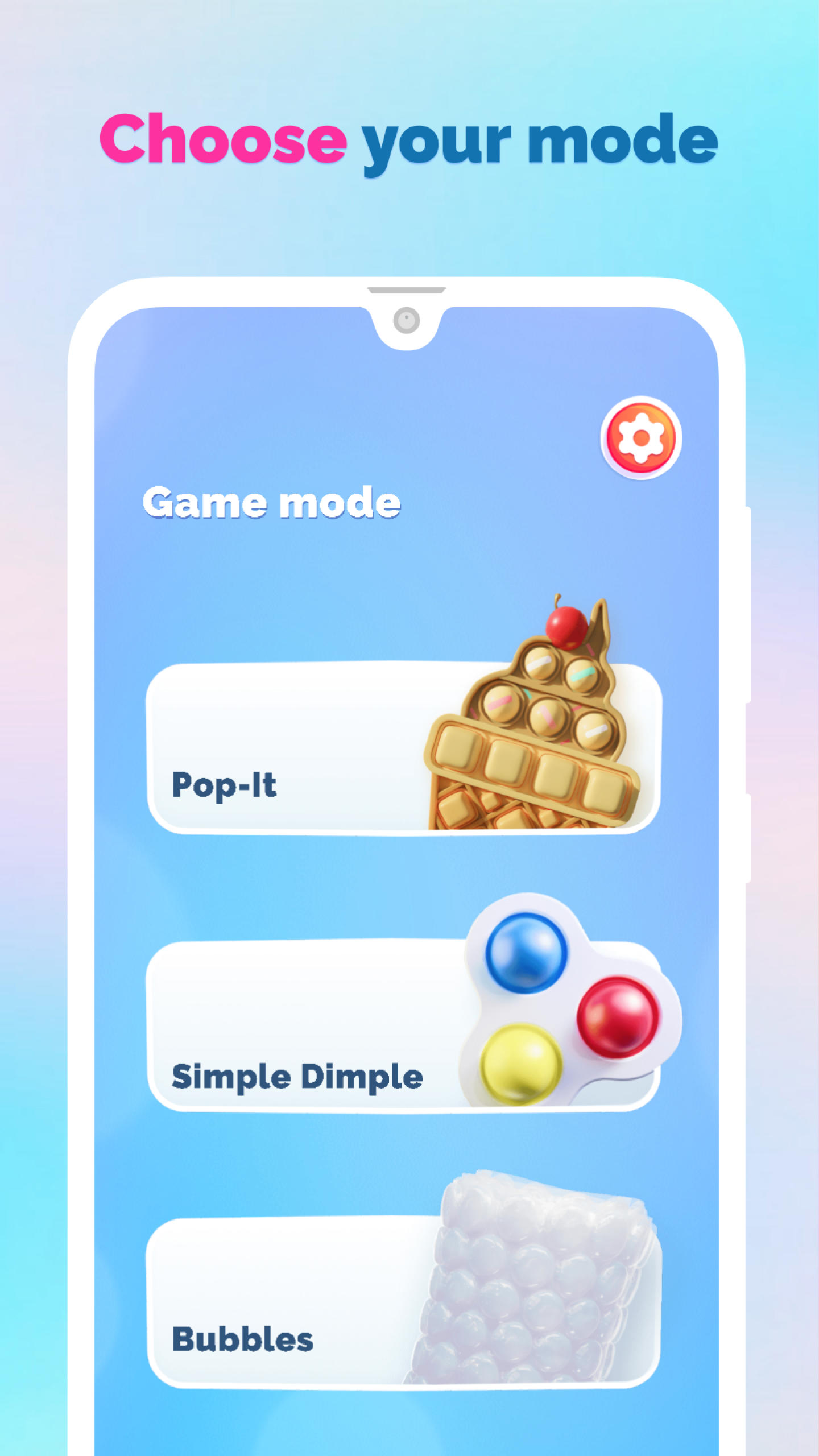 Screenshot 1 of Bubble Ouch: Pop it Fidgets e jogo Bubble Wrap 1.9