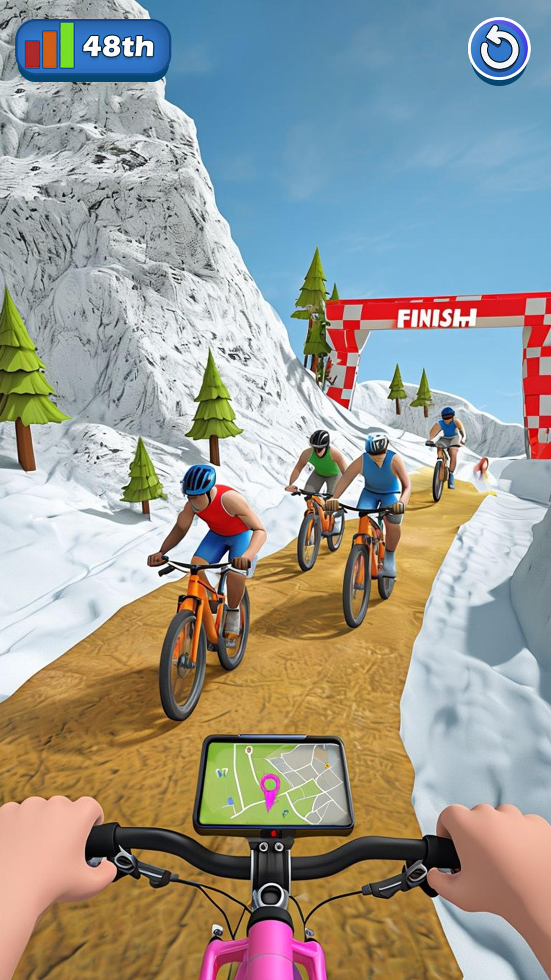 BMX Marathon Racing Games Game Screenshot
