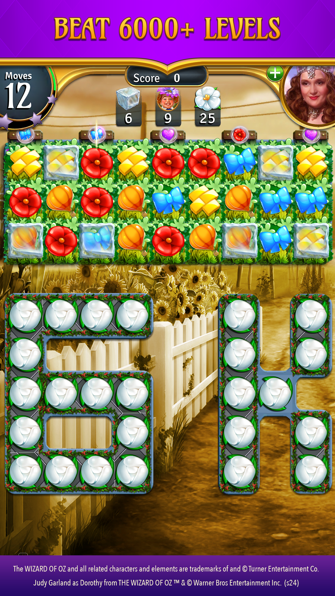 Cuplikan Layar Game The Wizard of Oz Magic Match 3