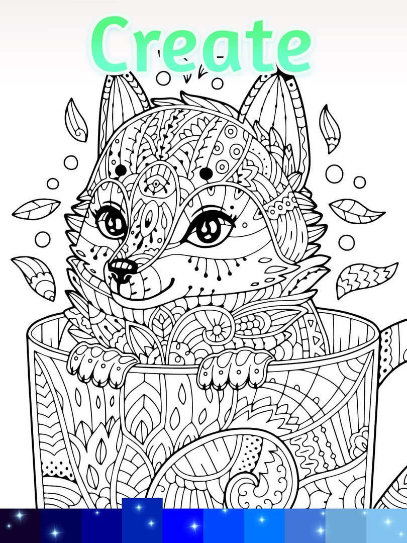 Screenshot of Antistress Coloring For Adults
