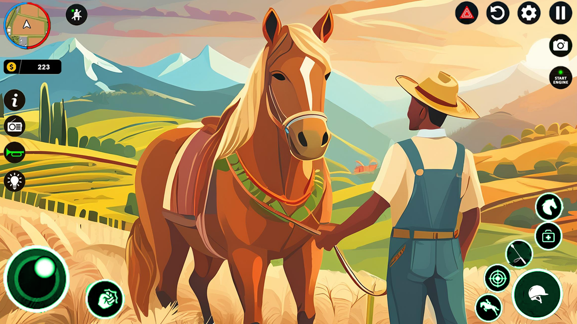 Virtual Horse Farm Riding 3d Game Screenshot