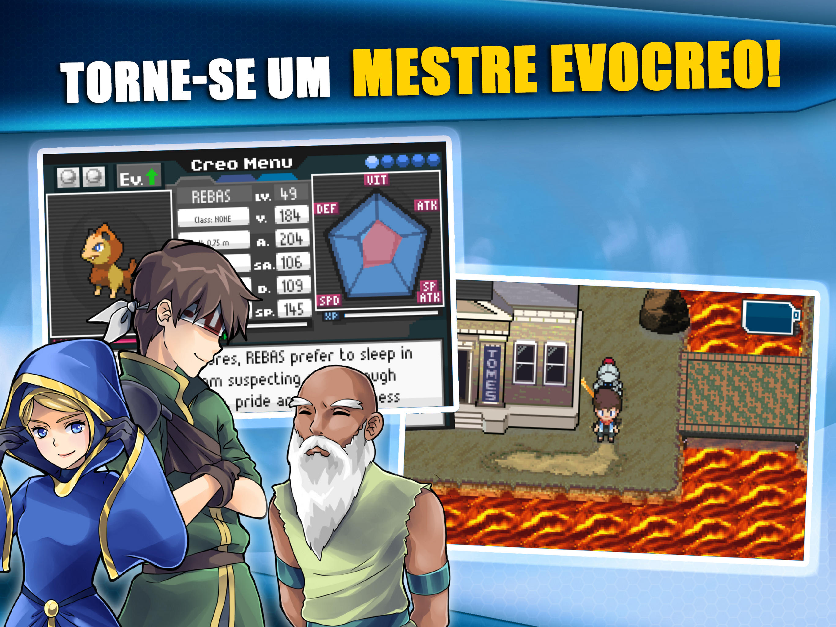 Captura de Tela do Jogo EvoCreo: Jogo de monstros