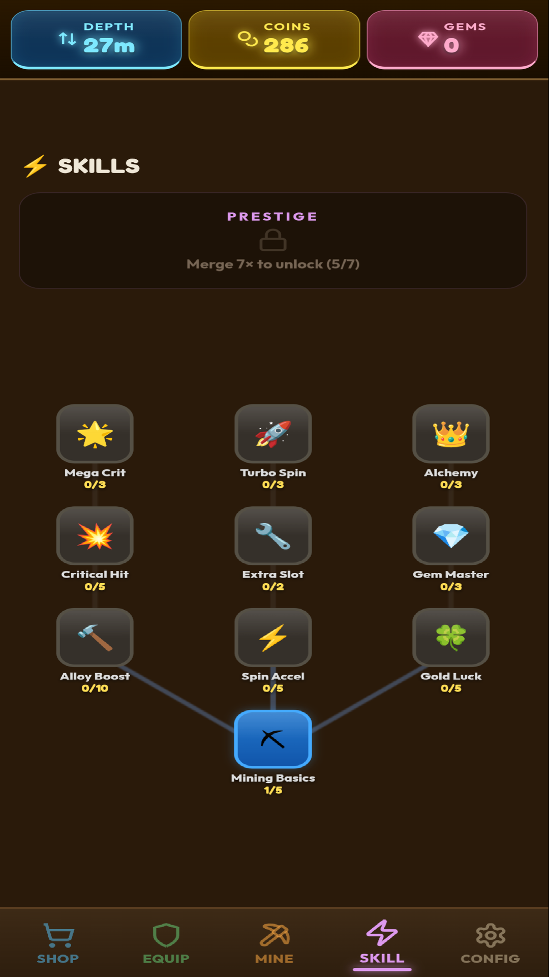 Cuplikan Layar Game Spin Dig Idle