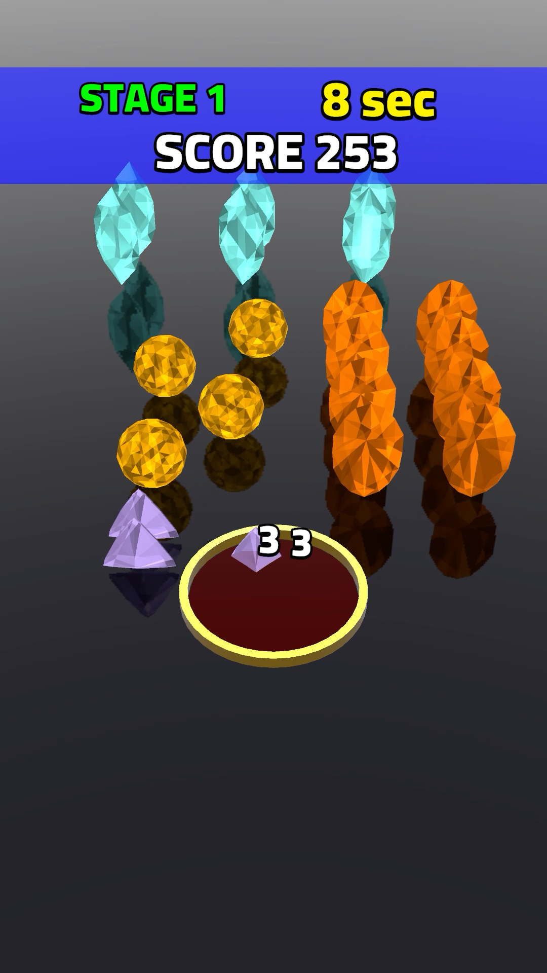 Mirror Jewel Drop Game Screenshot