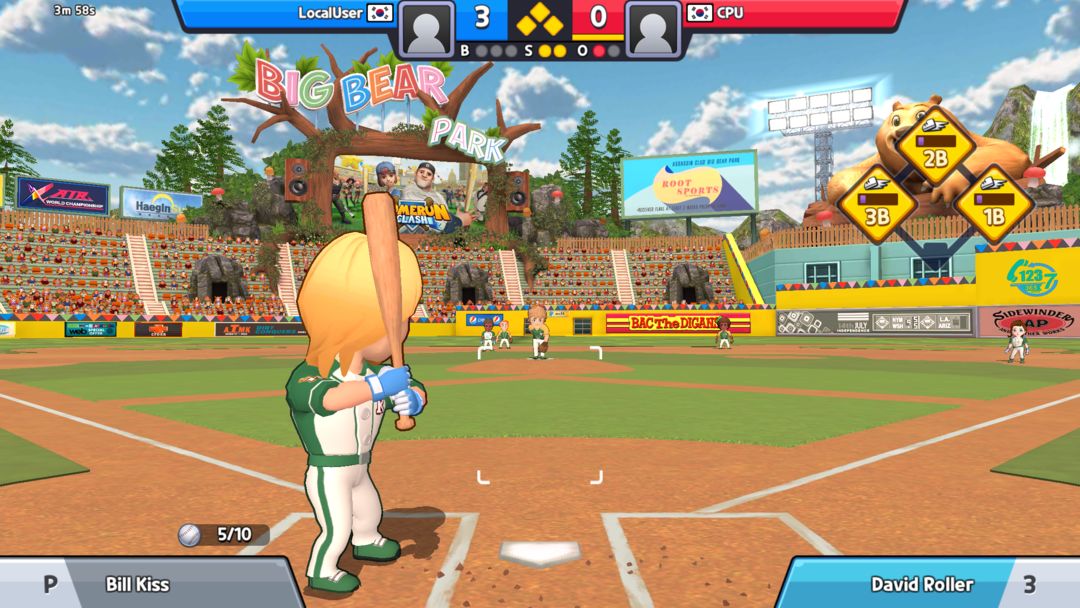 Screenshot of Super Baseball League