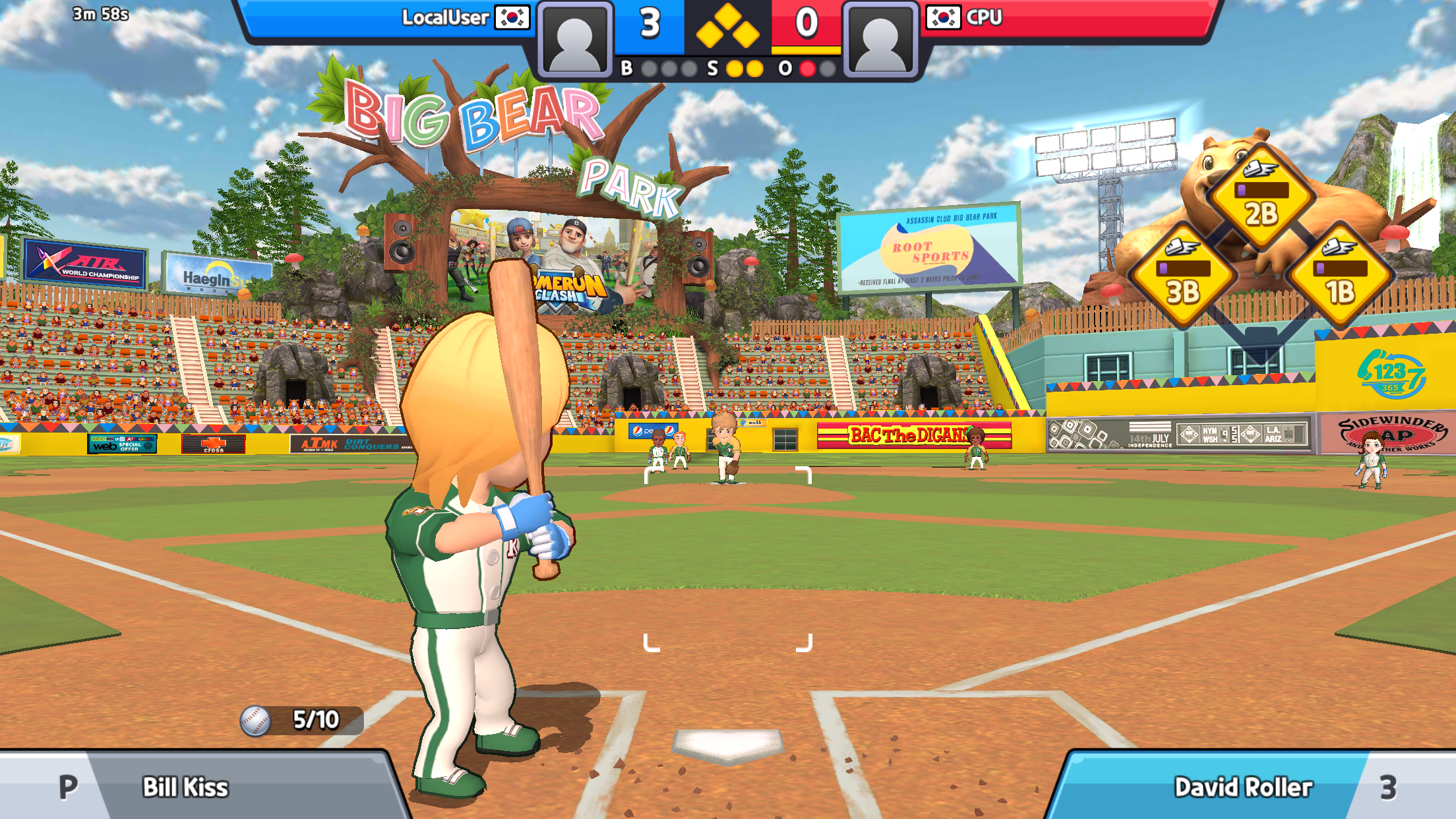 Super Baseball League Game Screenshot