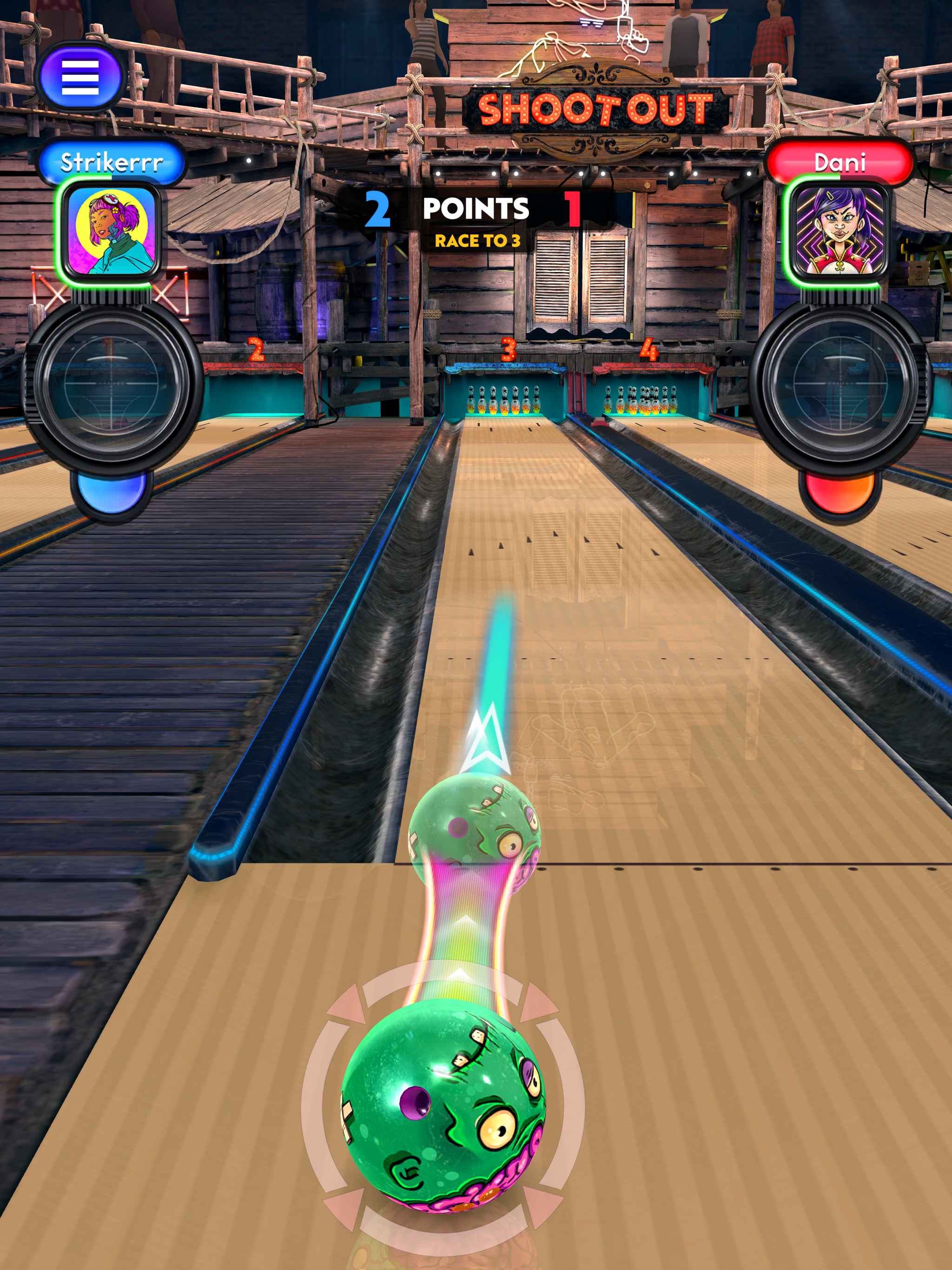Bowling Fury: Ten Pin King Game Screenshot