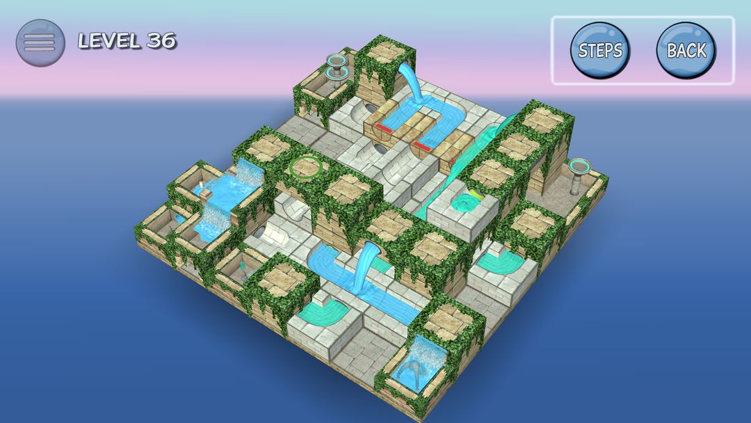 Flow Water Fountain 3D Puzzle 게임 스크린 샷