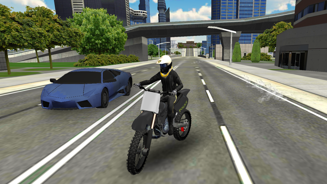 Screenshot 1 of Simulatore della città della bici della polizia 1.05