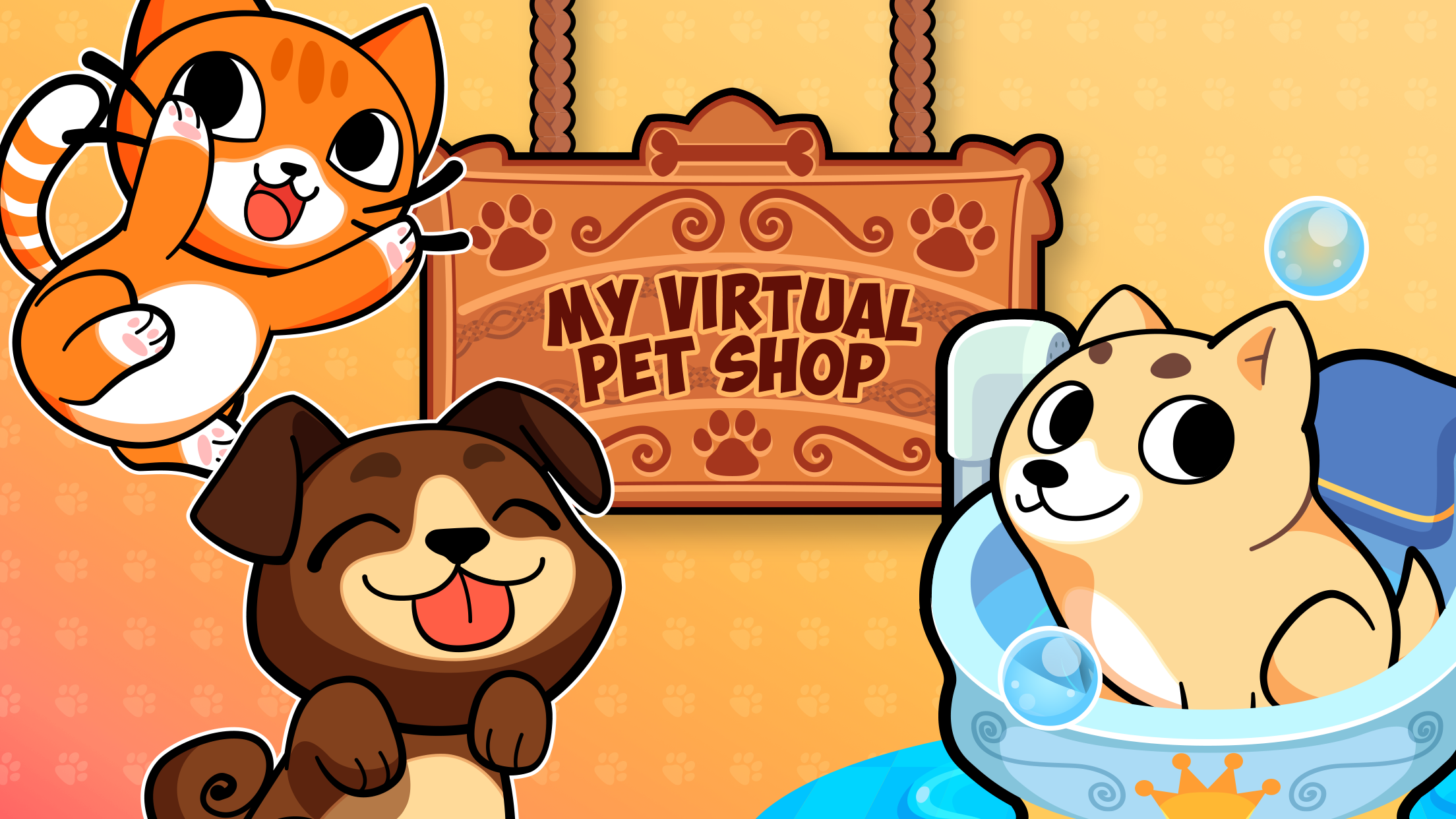 Captura de Tela do Jogo My Virtual Pet Shop: Animais