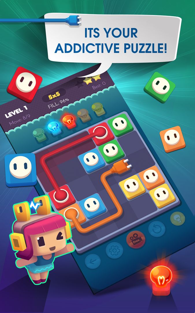 Screenshot of Connect Puzzle: Color Lights