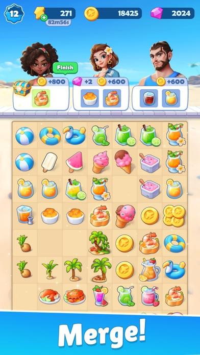 Food and Travel: Merge Game Game Screenshot