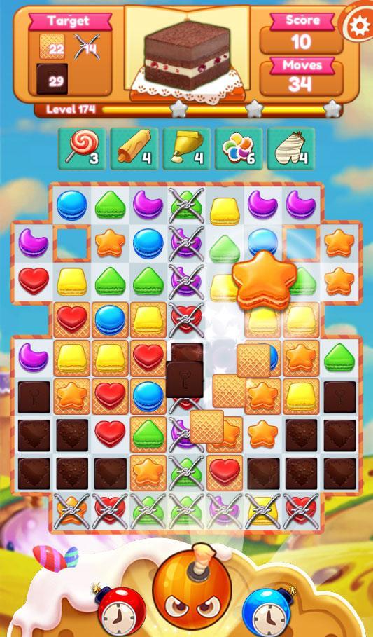 Captura de Tela do Jogo Cooking Jam - Match 3 Games for Cookie