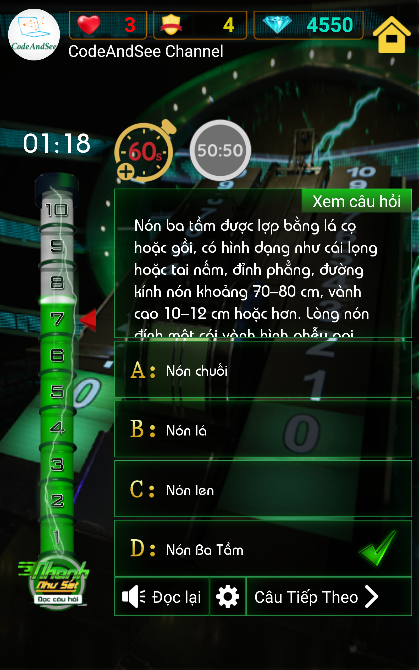 Screenshot of Nhanh Như Sét - Đọc Câu Hỏi