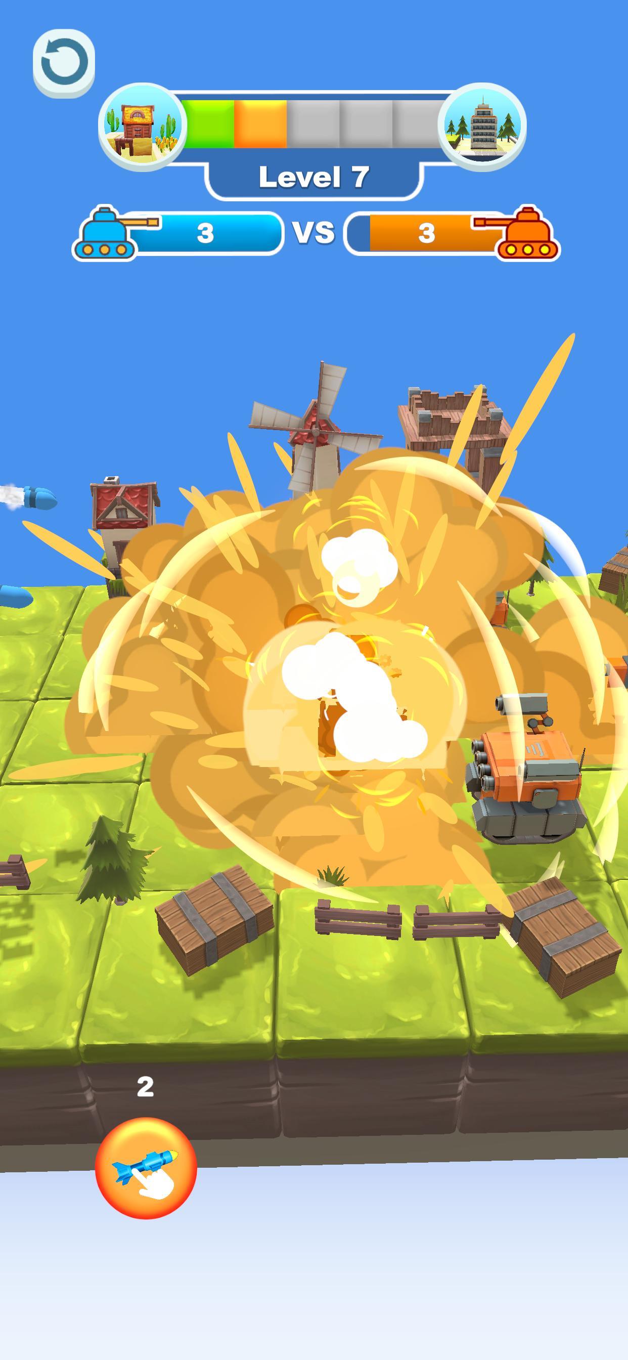 Merge Tank Master Game Screenshot