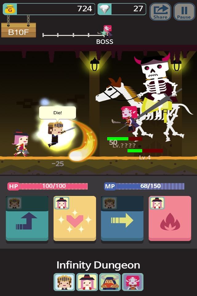 Infinity Dungeon Game Screenshot